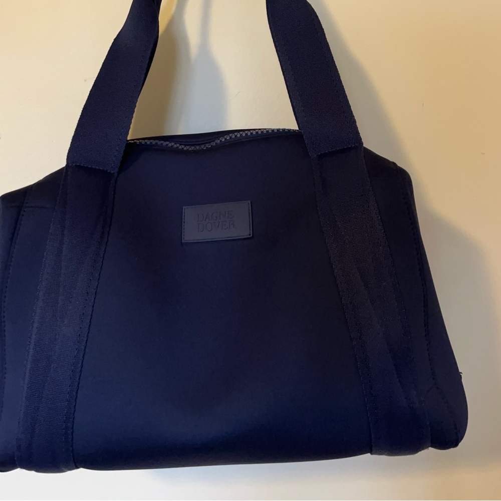 Dagne Dover Nylon/Scuba Tote Bag – New, 4-Pocket Interior + Snap Bowler Style